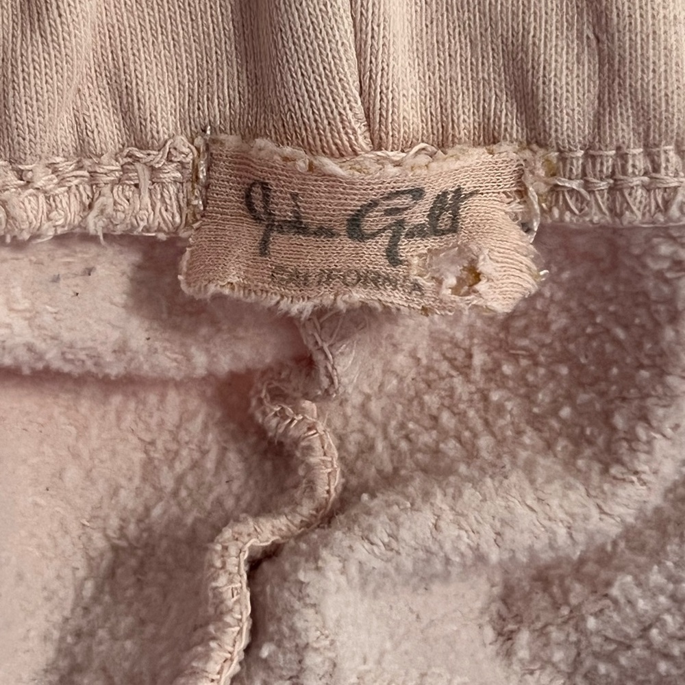 John Galt Brandy Melville Light Pink Jogger Sweatpants O/S - Picture 3 of 5